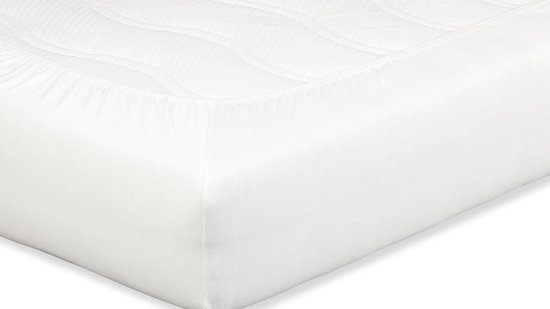 Drap housse matelas adulte 120x200 100% coton blanc