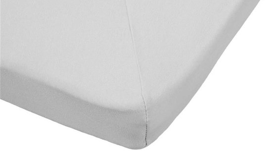 Beter Bed Select Hoeslaken Jersey voor topper - 140 x 200/210/220 cm - Lichtgrijs