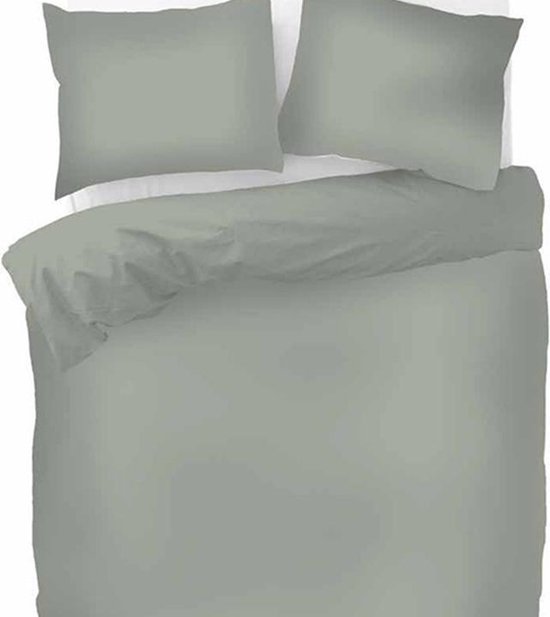 Beter Bed Select Dekbedovertrek Nora - 140 x 200/220 cm - groen | bol.com