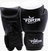 FORZA BOKSHANDSCHOENEN - LEER - ZWART/WIT
