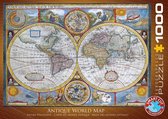 Eurographics puzzel Antique World Map - 1000 stukjes