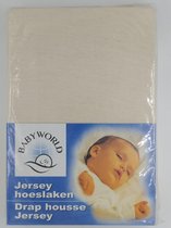 Babyworld hoeslaken jersey ecru 70x140cm