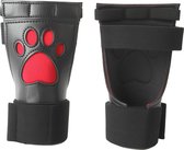 Banoch | Perrito Mittones - dog paws - PU Leer - rood Voetje - puppy play
