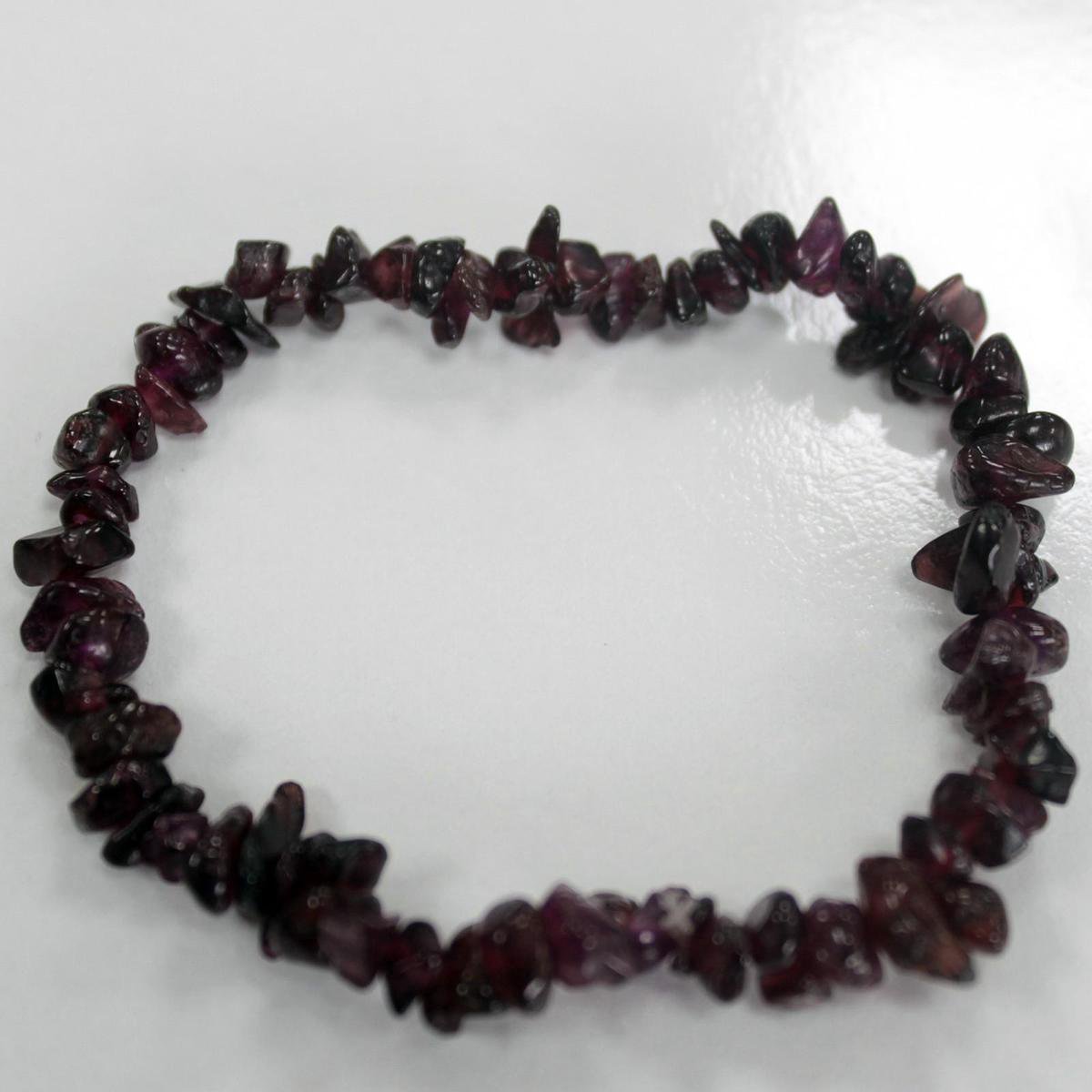 3 x Chipstone Armband - Bloedgranaat