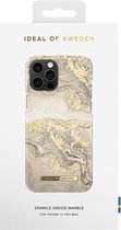 iDeal of Sweden Fashion Backcover iPhone 12 Pro Max hoesje - Sparkle Greige Marble