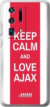 Huawei P40 Pro+ Hoesje Transparant TPU Case - AFC Ajax Keep Calm #ffffff