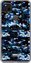 Google Pixel 4a Hoesje Transparant TPU Case - Navy Camouflage #ffffff