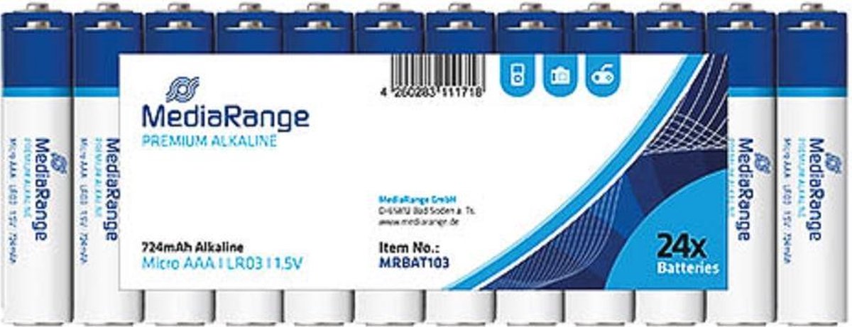 MediaRange MRBAT103 Alkaline 1.5V niet-oplaadbare batterij