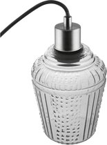 Lampa wisząca Ledvance LEDVANCE VINTAGE 1906 CARVED PENDANT JAR Glass, Smoke Pilkas