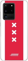 Samsung Galaxy S20 Ultra Hoesje Transparant TPU Case - AFC Ajax Amsterdam1 #ffffff
