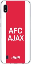 Samsung Galaxy A10 Hoesje Transparant TPU Case - AFC Ajax - met opdruk #ffffff