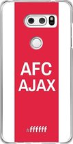 LG V30 (2017) Hoesje Transparant TPU Case - AFC Ajax - met opdruk #ffffff