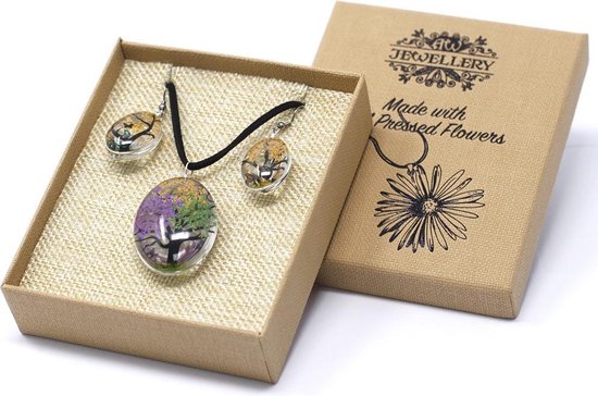 Geperste bloemen - Levensboomset - Gemengde kleuren