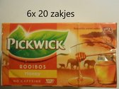 Pickwick thee - Rooibos honing - multipak 6x 20 zakjes