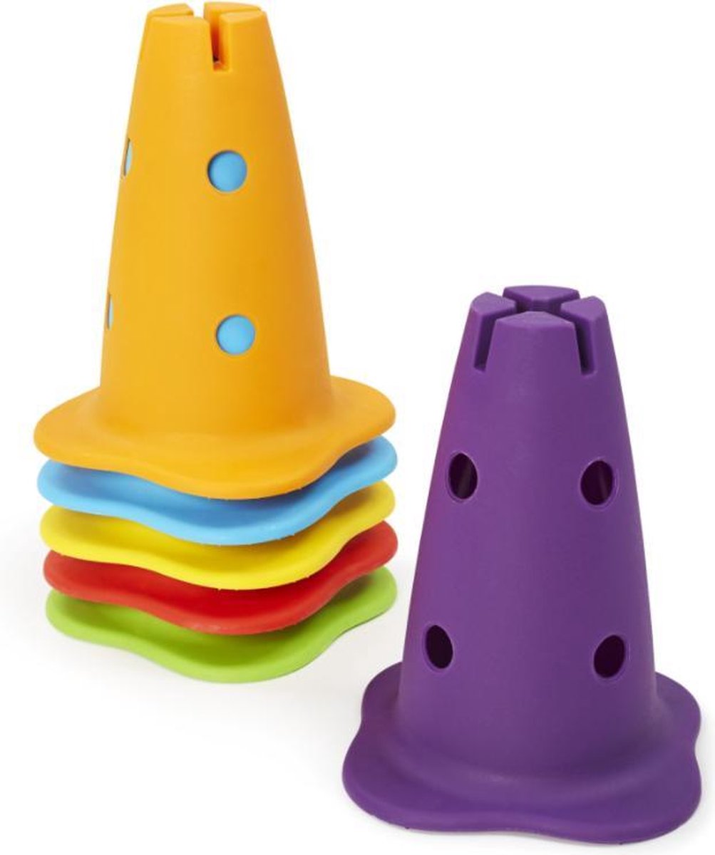 Gonge Kegels (6stuks) - Leersysteem - Educatief Speelgoed - Motoriek