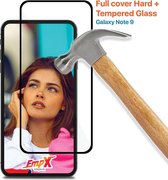 EmpX Samsung Galaxy Note 9  Tempered Glass Zwart Full Cover Hard +