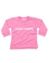 Sweater Croque Madame Heather Pink 12-18 mnd