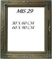 Zilveren Lijst - Spiegel - Bloemen - 90 cm hoog
