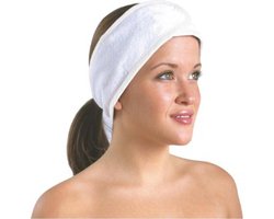Make Up Hoofdband Wit - Haarband - Om je haren uit je gezicht te houden tijdens het opmaken