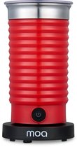 MOA Melkopschuimer Elektrisch - BPA vrij - Voor Opschuimen en Verwarmen - Rood - MF4R