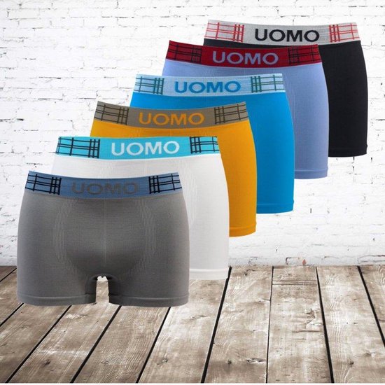 fabriek Krijt Ansichtkaart Uomo naadloze boxershorts voordeelpak kleuren 2 - M | bol.com