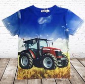 S&C Tractor shirt h53 - 122/128