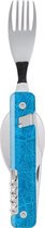 Akinod Bestekset Opvouwbaar 10 X 3,6 X 4,1 Cm Rvs Blauw