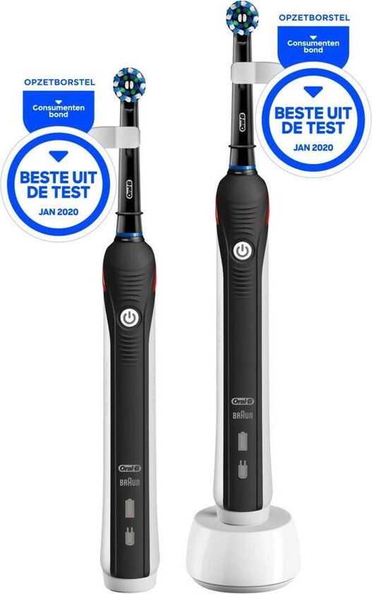 Oral_B Pro 2 - 2900 - Duoverpakking Elektrische Tandenborstel - Zwart - Oral B