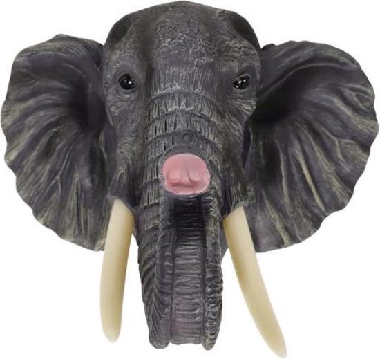 Schaduw Zogenaamd moreel Wanddecoratie olifant hoofd polyester | bol.com