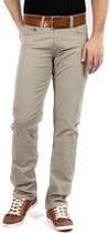 MASKOVICK Heren Clinton Twill stretch Regular -  Beige - W28 X L32