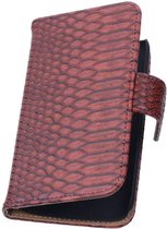 Wicked Narwal | Snake bookstyle / book case/ wallet case Hoes voor Huawei Huawei Ascend G6 4G Rood