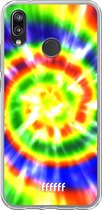 Huawei P20 Lite (2018) Hoesje Transparant TPU Case - Hippie Tie Dye #ffffff