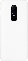 BMAX Siliconen hard case hoesje voor OnePlus 6 / Hard Cover / Beschermhoesje / Telefoonhoesje / Hard case / Telefoonbescherming - Wit