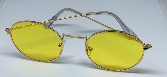 Lunettes rétro Fashion avec verres teintés - Or- jaune - Accessoire - Rétro  - Lunettes... | bol.com