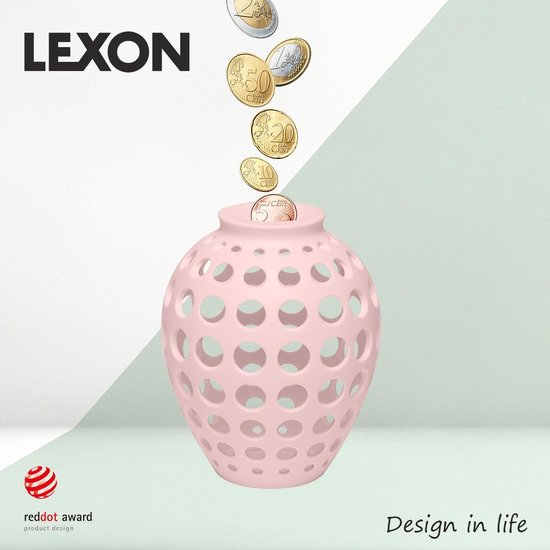 Lexon Design Tirelire Décorative Hope - Pink - LH61P