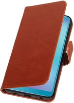 Wicked Narwal | Premium bookstyle / book case/ wallet case voor Samsung Samsung Galaxy A6s Bruin