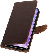 Wicked Narwal | Premium bookstyle / book case/ wallet case voor Huawei Nova 3 Mocca
