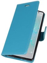 Wicked Narwal | Wallet Cases Hoesje voor Sony Xperia XZ2 Compact Turquoise