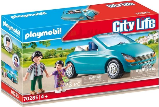Playmobil City Life Papa avec enfant et voiture cabriolet | bol.com