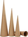 Hoge Kegels, H: 30-40-50 cm, 8-9-11,5 cm, 3 Stuk