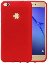 Wicked Narwal | Sand Look TPU Hoesje voor Huawei P8 Lite 2017 Rood