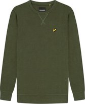 Lyle & Scott - Heren Sweaters Crew Neck Sweatshirt - Groen - Maat L