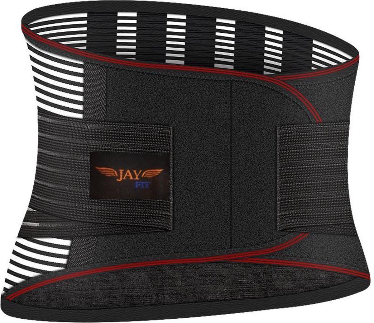 JAYFIT ® - Rugband - Ondersteuning bij Rugpijn - Tegen Rugklachten - Zwart - Unisex