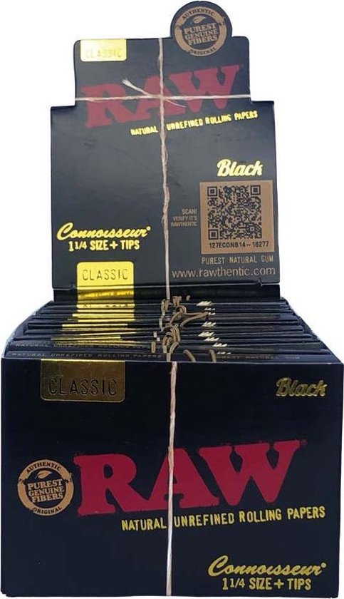 RAW Black 1 1/4 Connoisseur