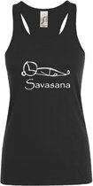 sporttop- Yoga-dames- zwart- savasana- maat L