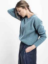 Loop.a life Duurzame Trui Shapes Sweater Dames - Turkoois - Maat XL
