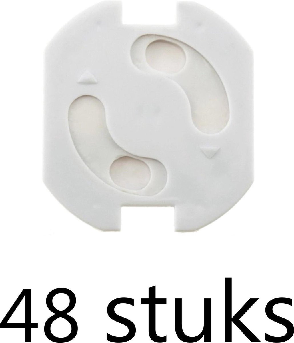GS stopcontactbeschermers 48 stuks - Kinderbeveiliging voor stopcontact - Stopcontactbeveiliging
