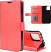 Apple iPhone 12 Mini hoesje - Wallet bookcase - Rood - GSM Hoesje - Telefoonhoesje Geschikt Voor: Apple iPhone 12 Mini