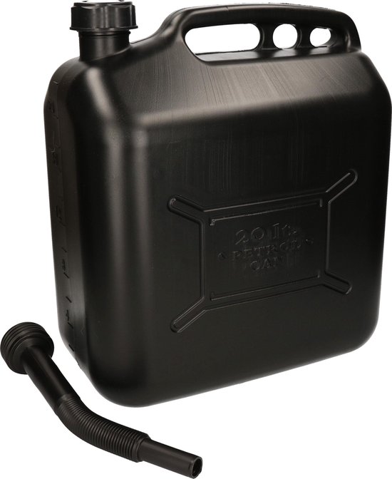 Benson Jerrycan - zwart - voor brandstof - 20 liter - inclusief schenktuit  - o.a.... | bol.com