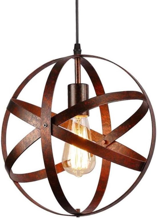 Vintage hanglamp, retro kroonluchter, plafondlamp, E27 industriële plafondverlichting,... | bol